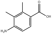 4-氨基-2,3-二甲基苯甲 酸, 5628-44-4, 结构式