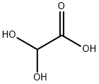 グリオキシル酸一水和物 化学構造式