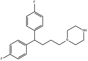 1-[4,4-双(4-氟苯基)丁基]哌嗪, 5631-35-6, 结构式