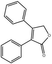 3,4-二苯基-2,5-二氢呋喃-2-酮, 5635-16-5, 结构式