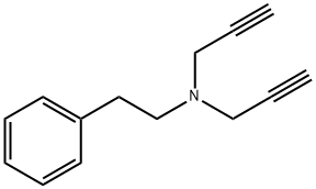 N,N-dipropargyl-2-phenethylamine 结构式