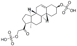 (3S,8S,9S,10R,13R,14S,17S)-10,13-dimethyl-3-sulfooxy-17-(2-sulfooxyace tyl)-2,3,4,7,8,9,11,12,14,15,16,17-dodecahydro-1H-cyclopenta[a]phenant hrene 结构式