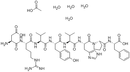 (VAL5)-ANGIOTENSIN II 结构式