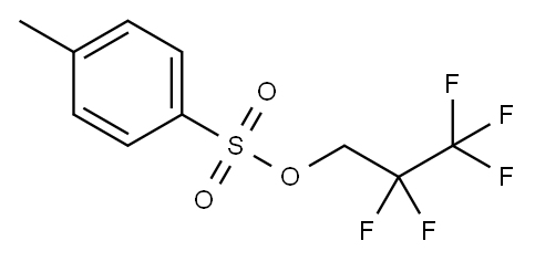 1H,1H-五氟丙基对甲苯磺酸酯, 565-42-4, 结构式