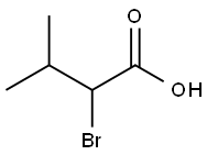 2-溴代异戊酸, 565-74-2, 结构式