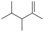 2,3,4-Trimethyl-1-pentene. 结构式