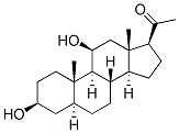 5alpha-Pregnan-20-one, 3beta,11beta-dihydroxy- 结构式