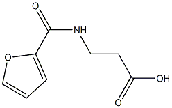 3-(呋喃-2-基甲酰胺基)丙酸 结构式