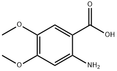 2-氨基-4,5-二甲氧基苯甲酸, 5653-40-7, 结构式