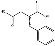 2-(苯基亚甲基)丁二酸, 5653-88-3, 结构式
