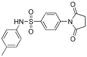 4-(2,5-dioxopyrrolidin-1-yl)-N-(4-methylphenyl)benzenesulfonamide 结构式