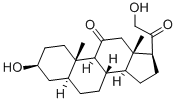 allopregnane-3beta,21-diol-11,20-dione 结构式