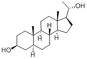5-ALPHA-PREGNAN-3-BETA, 20-ALPHA-DIOL, 566-56-3, 结构式