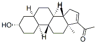 1-[(3S,5R,8R,9S,10S,13S,14S)-3-hydroxy-10,13-dimethyl-2,3,4,5,6,7,8,9, 11,12,14,15-dodecahydro-1H-cyclopenta[a]phenanthren-17-yl]ethanone Struktur