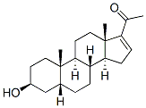 3α-ヒドロキシ-5β-プレグナ-16-エン-20-オン 化学構造式