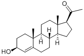 4-Pregnene-3beta-ol-20-one Structure