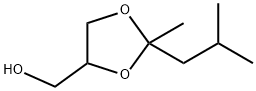 4-ヒドロキシメチル-2-イソブチル-2-メチル-1,3-ジオキソラン 化学構造式