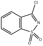 3-氯-1,2-苯并异噻唑-1,1-二氧化物, 567-19-1, 结构式