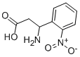 3-氨基-3-(2-硝基苯基)丙酸 结构式