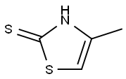 4-甲基噻唑-2(3H)-硫酮, 5685-06-3, 结构式