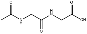 N-(N-アセチルグリシル)グリシン 化学構造式