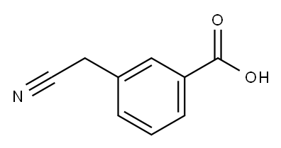 3-氰甲基苯甲酸 结构式