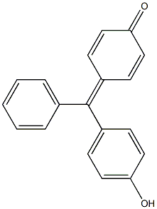 4-[(4-羟基苯基)苯基亚甲基]-2,5-环己二烯-1-酮 结构式