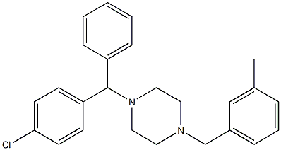 美克洛嗪 结构式