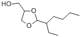 2-(1-乙基戊基)-1,3-二氧戊环-4-甲醇, 5694-85-9, 结构式