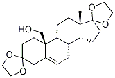 3,3,17,17-Bis(ethylenedioxy)-19-hydroxyandrost-5-ene-19-d2 结构式