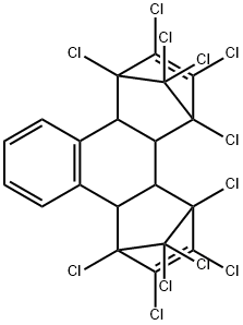萘二(六氯环戊二烯)加合物, 5696-92-4, 结构式
