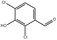 2,4‐ジクロロ‐3‐ヒドロキシベンズアルデヒド 化学構造式