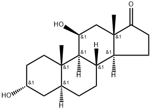 11-BETA-HYDROXYANDROSTERONE, 57-61-4, 结构式