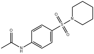 4'-(1-哌啶基磺酰基)乙酰苯胺 结构式