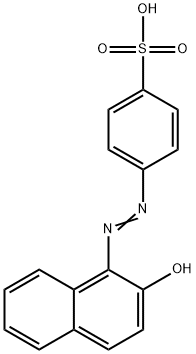 4-[(2-羟基-1-萘基)偶氮]苯磺酸, 573-89-7, 结构式