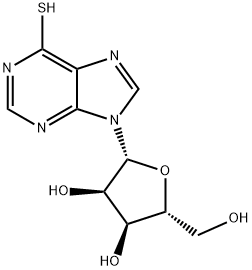 6-疏基嘌呤核苷, 574-25-4, 结构式