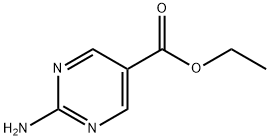 2-アミノピリミジン-5-カルボン酸エチル 化学構造式