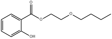 2-butoxyethyl 2-hydroxybenzoate 结构式