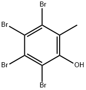 3,4,5,6-テトラブロモ-o-クレゾール 化学構造式