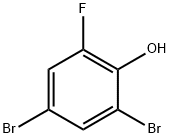 2,4-二溴-6-氟苯酚, 576-86-3, 结构式