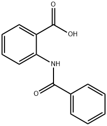 2-(苯甲酰基氨基)苯甲酸 结构式