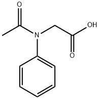 N-乙酰-N-苯基甘氨酸, 579-98-6, 结构式