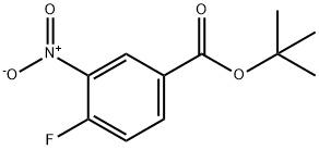 Benzoic acid, 4-fluoro-3-nitro-, 1,1-diMethylethyl ester Structure