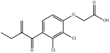 エタクリン酸 化学構造式