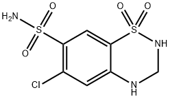 氢氯噻嗪, 58-93-5, 结构式