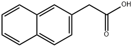 2-萘乙酸, 581-96-4, 结构式
