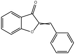 2-ベンジリデンベンゾフラン-3(2H)-オン 化学構造式