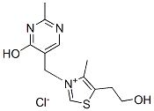 5-(2-ヒドロキシエチル)-3-[(4-ヒドロキシ-2-メチル-5-ピリミジニル)メチル]-4-メチルチアゾール-3-イウム·クロリド 化学構造式