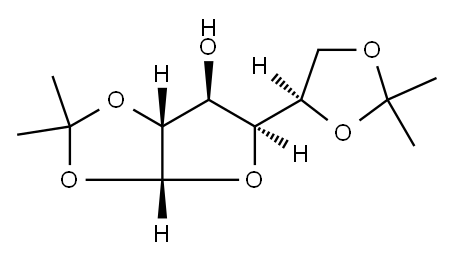双丙酮葡萄糖, 582-52-5, 结构式