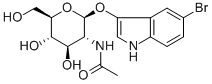 5-ブロモ-3-インドリルN-アセチル-β-D-グルコサミニド 化学構造式